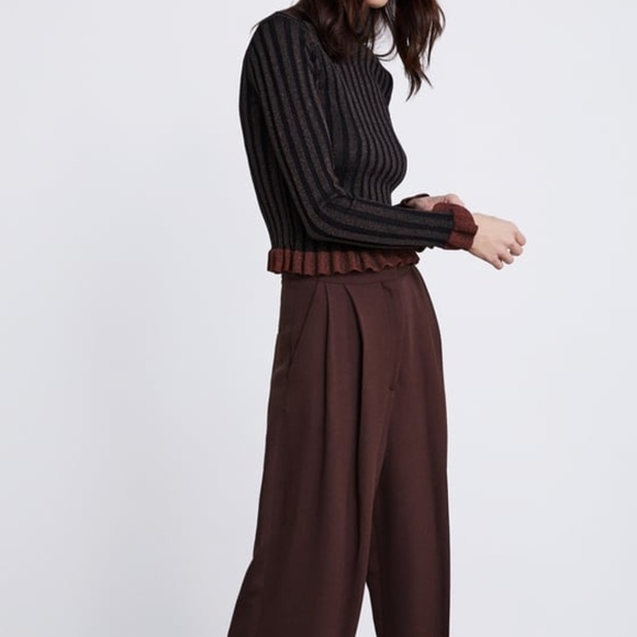 NWT Ruffled Sparkly Sweater - Picture 2 of 2